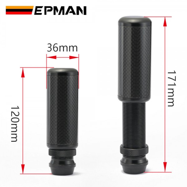 Epman Real Carbin Shift Knob with Height Adjustment