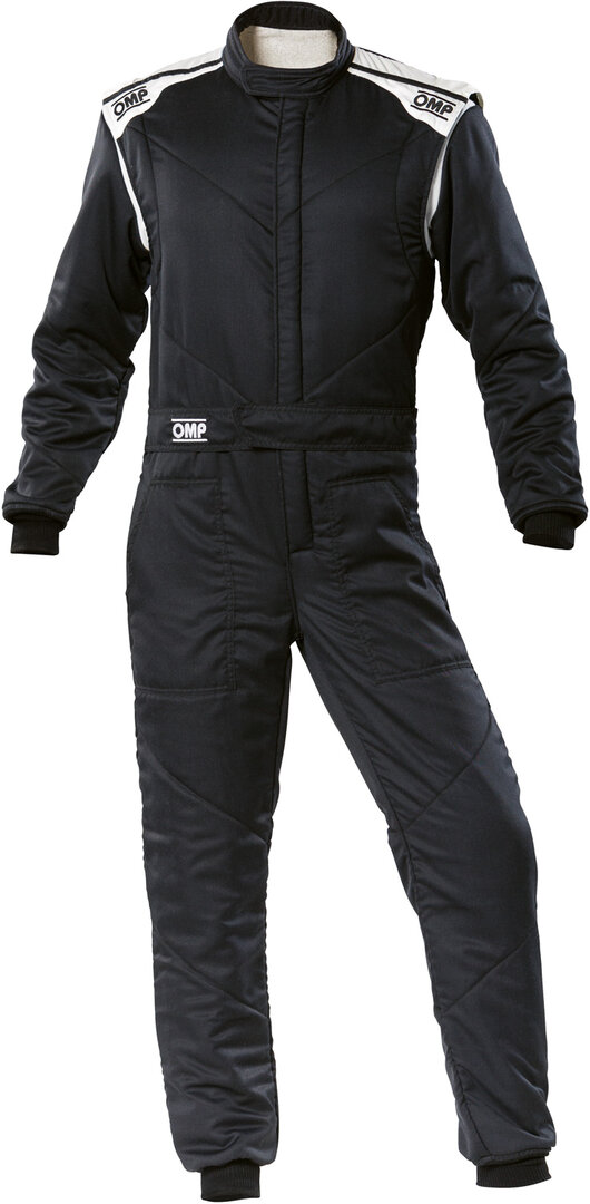 OMP First-S Racing Suit (Black in White) 