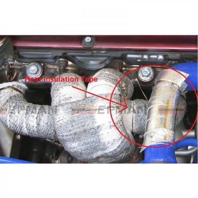 Car Aluminum Reinforced Tape Adhesive Backed Heat Shield Resistant Wrap For All Intake pipe